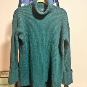 Cashmere sweater, cozy, oversized.  By Halogen.  Teal blue